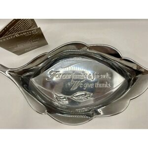 Reed And Barton Bread Serving Plate NIB Thanksgiving Christmas Holidays